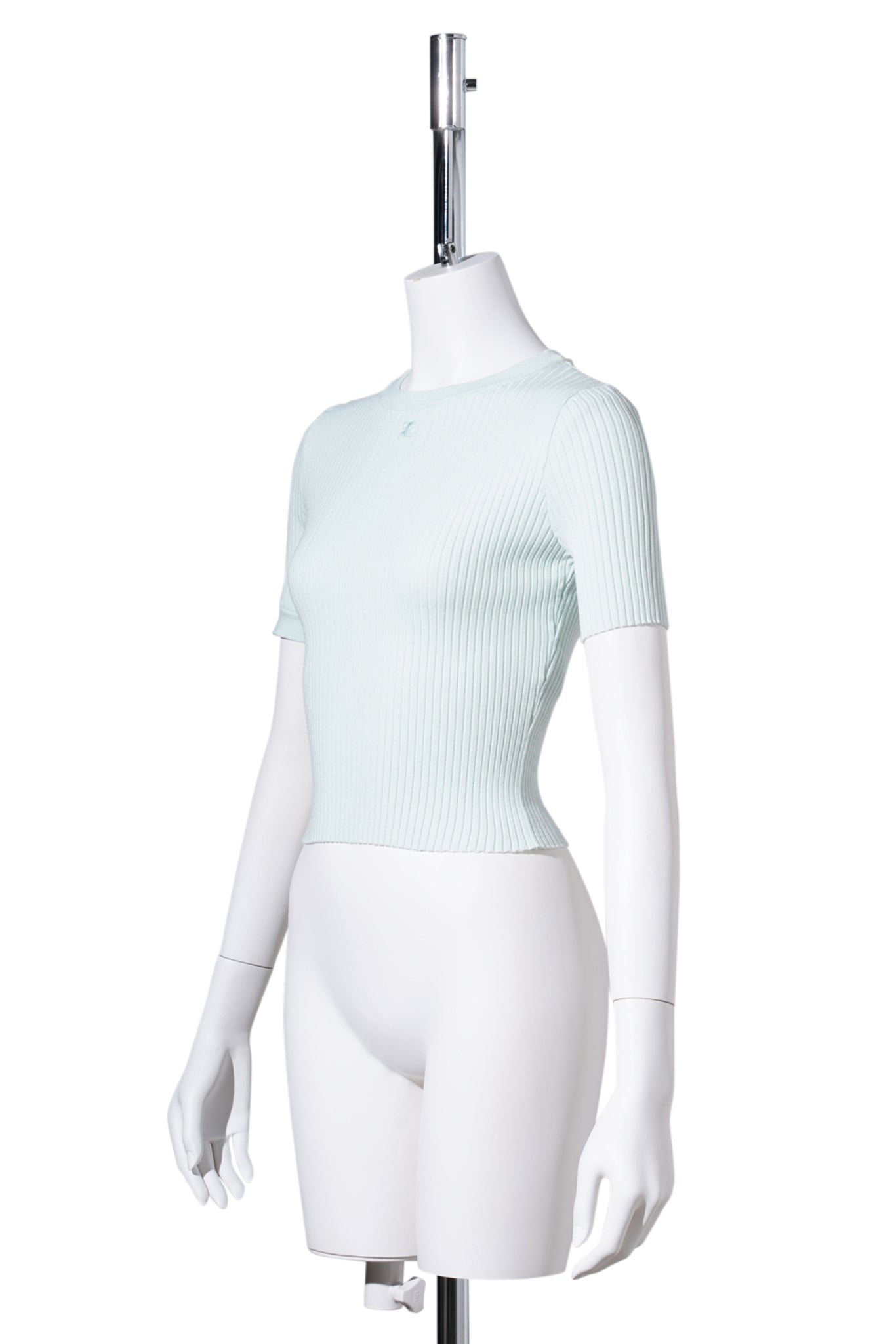 TOP BUCKLE RIB KNIT / LIGHT MINT