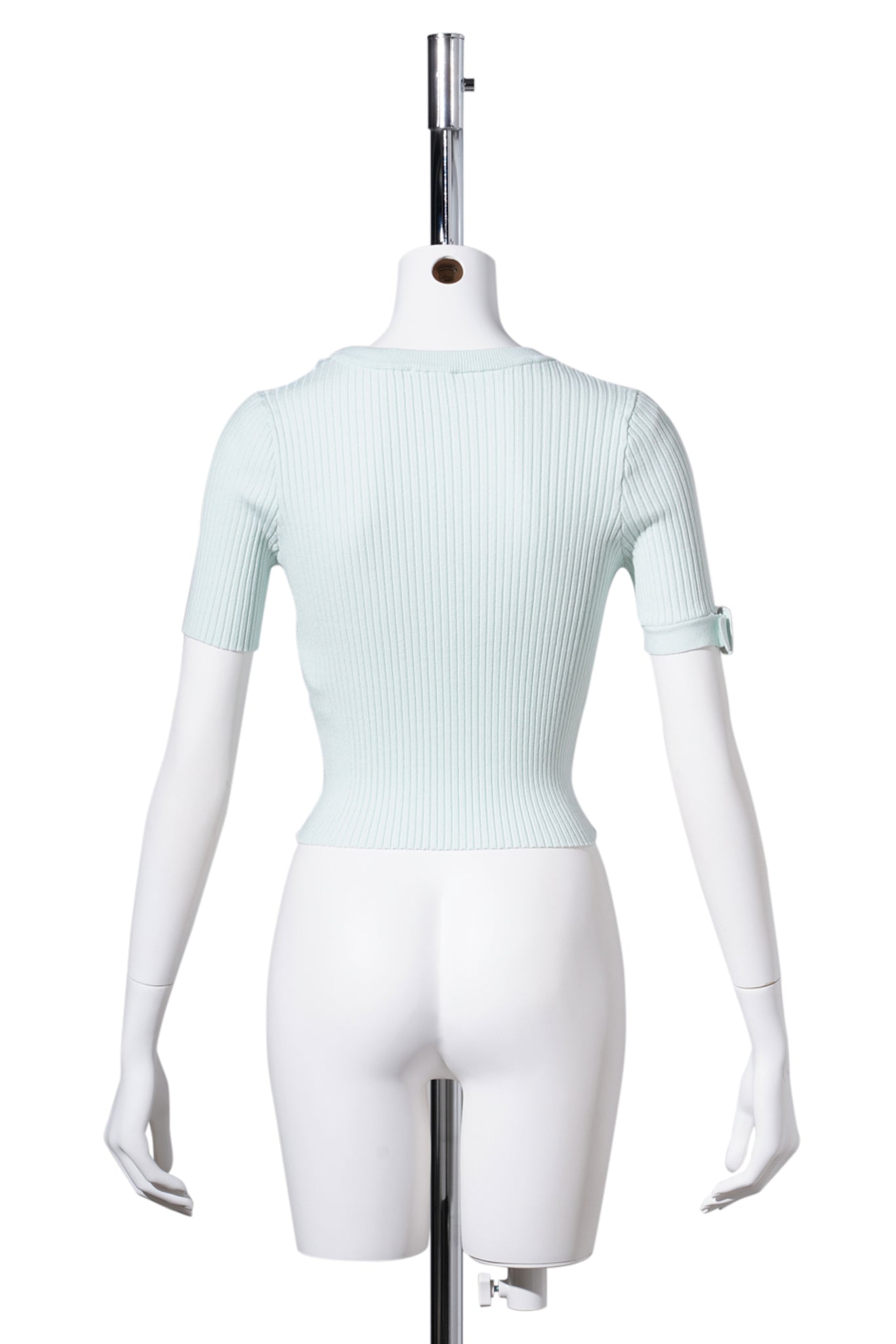 TOP BUCKLE RIB KNIT / LIGHT MINT
