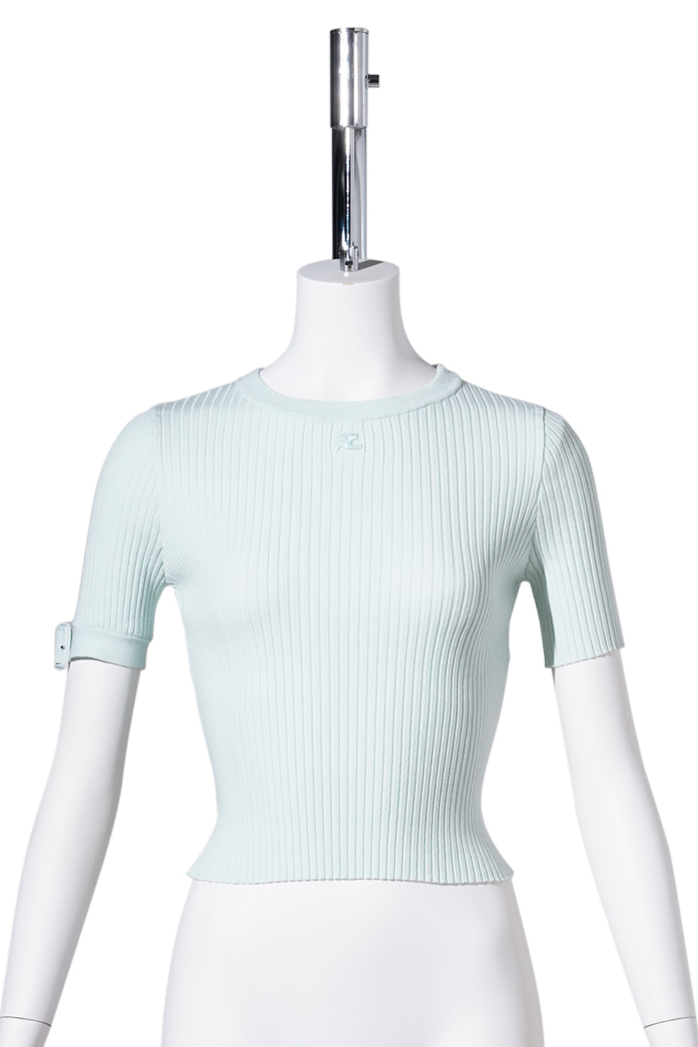 TOP BUCKLE RIB KNIT / LIGHT MINT