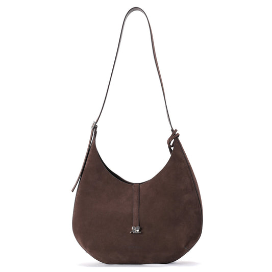 HOBO BAG HOLY SUEDE / 079:DARK BRONZE