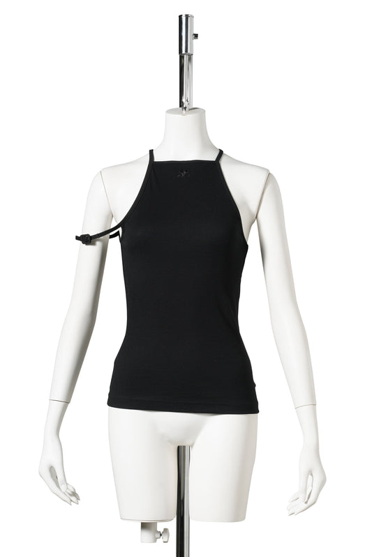 TANK TOP BUCKLE 90'S RIB / 9999:BLACK