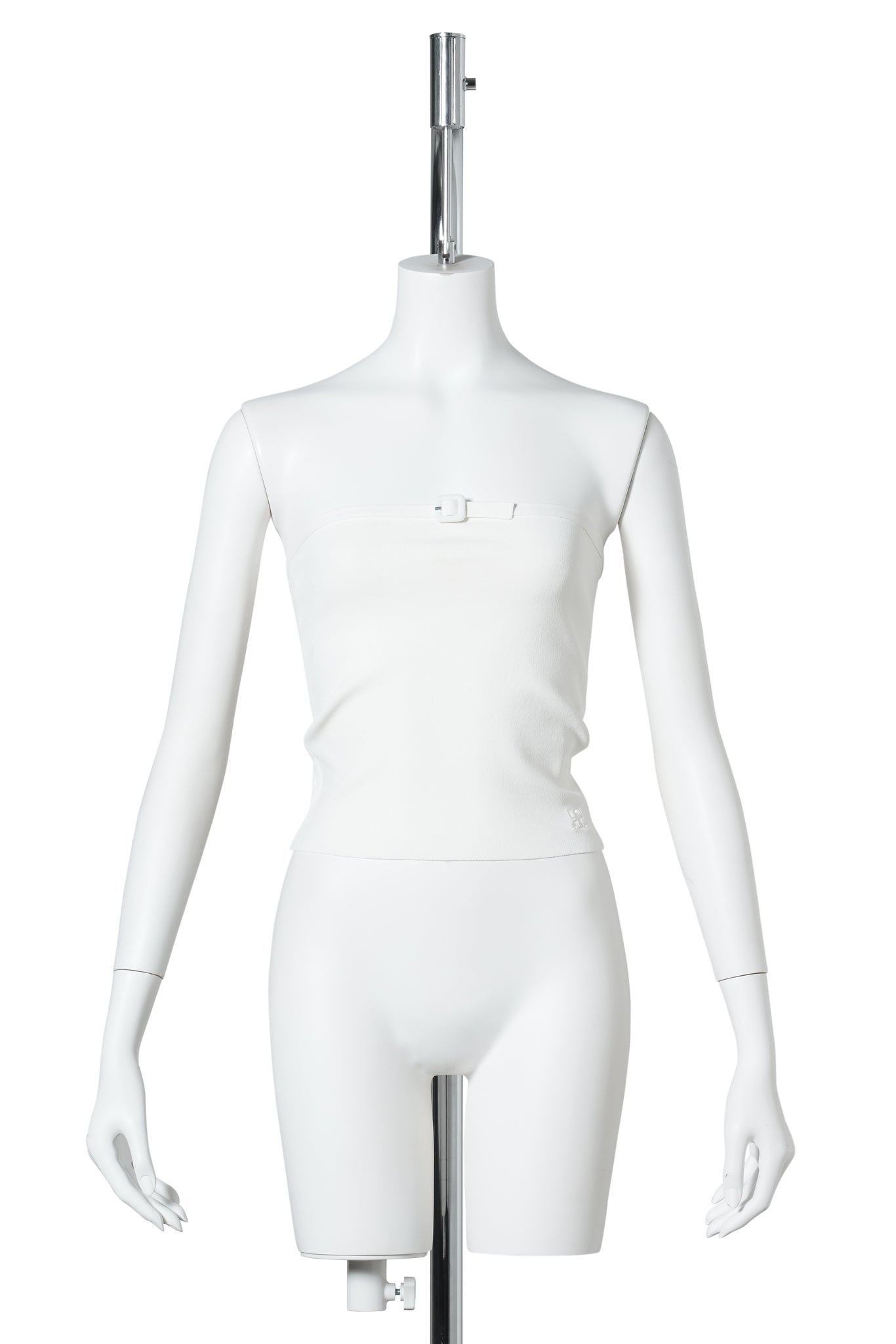 TOP BUCKLE KNIT BUSTIER / 0079:NATURAL