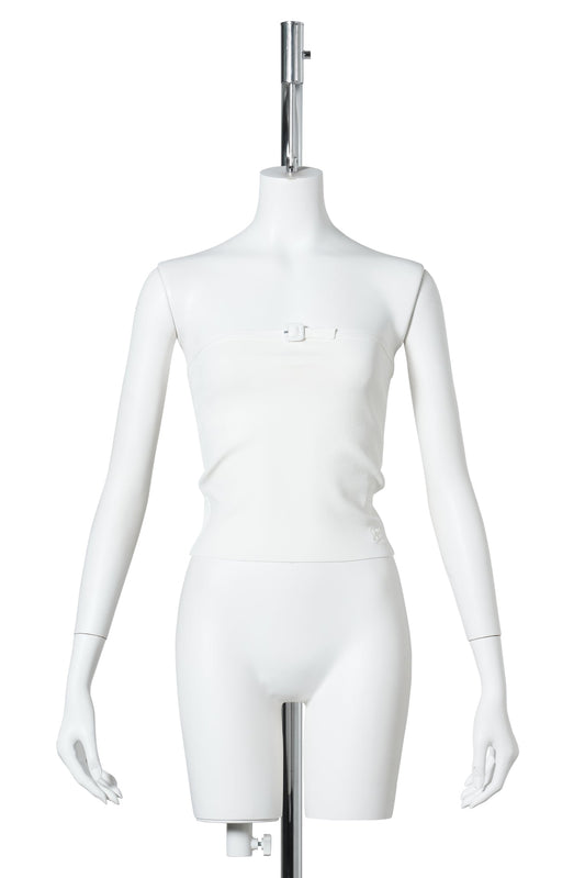 TOP BUCKLE KNIT BUSTIER / 0079:NATURAL