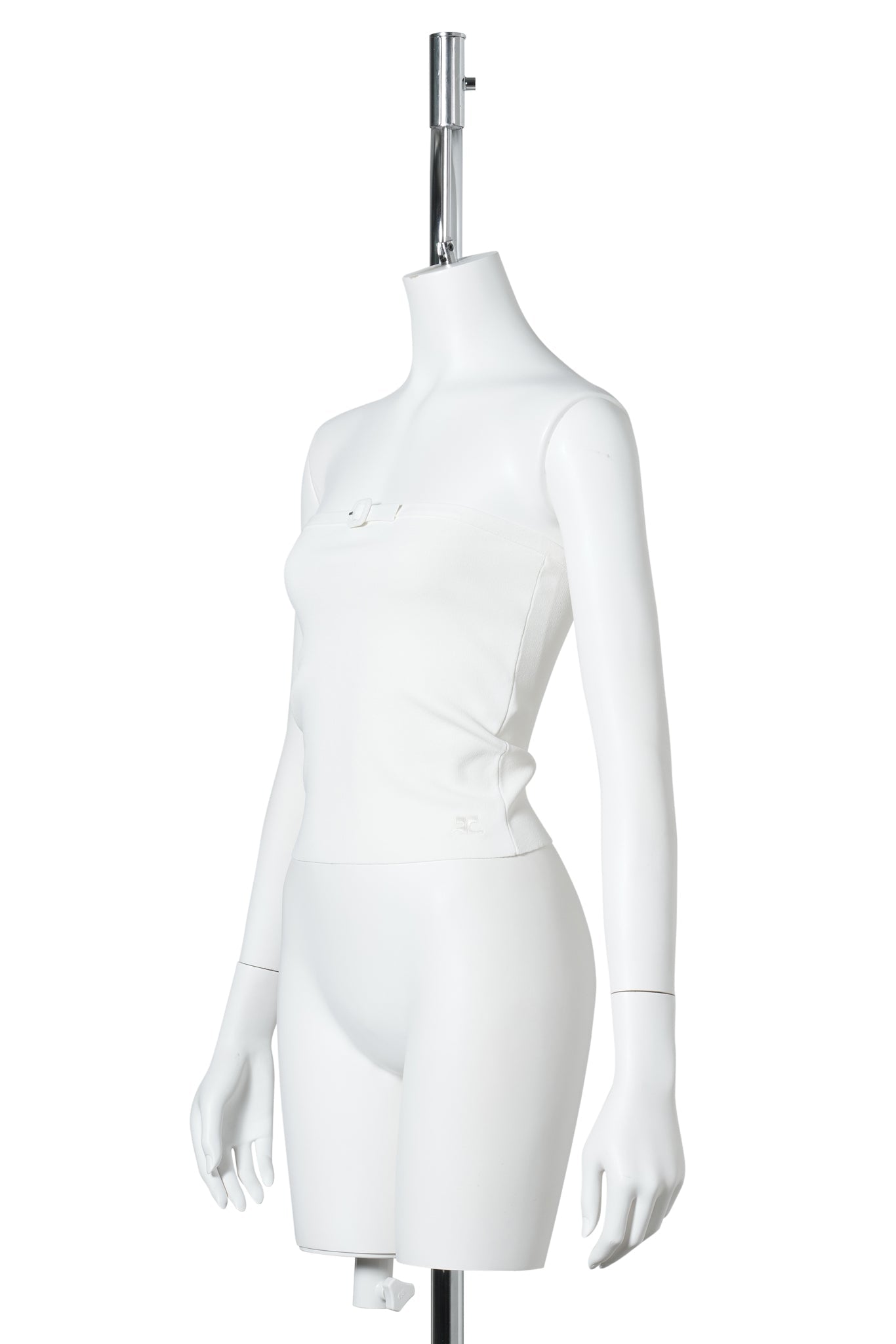 TOP BUCKLE KNIT BUSTIER / 0079:NATURAL