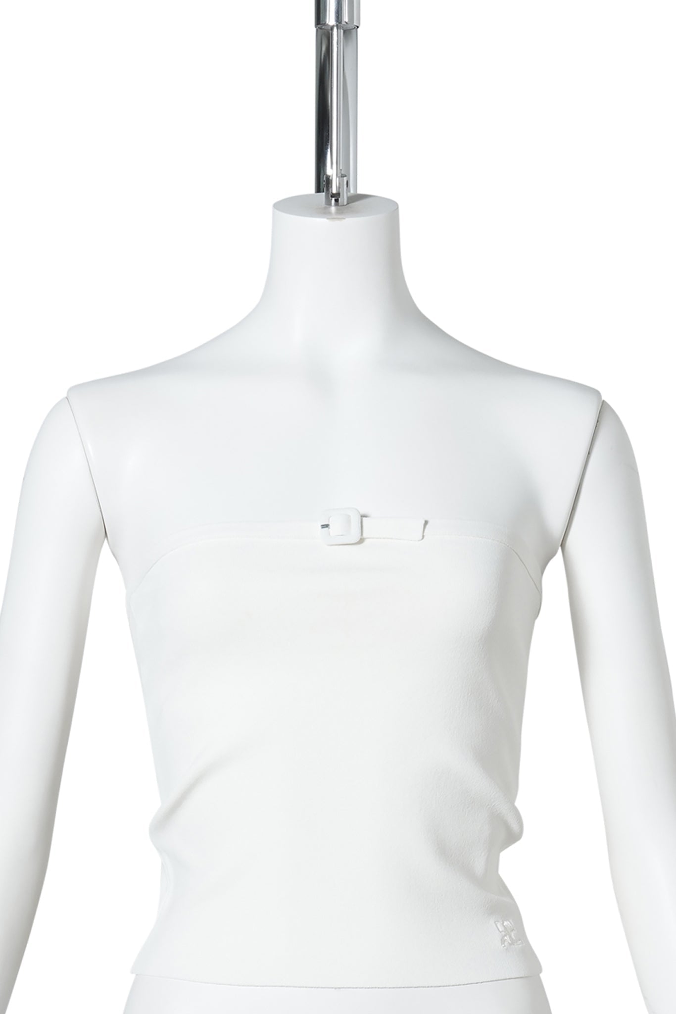 TOP BUCKLE KNIT BUSTIER / 0079:NATURAL