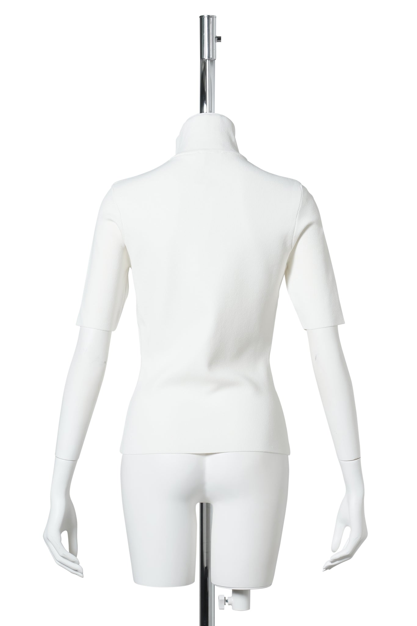 TOP ZIPPED MOCKNECK KNIT / 0079:NATURAL