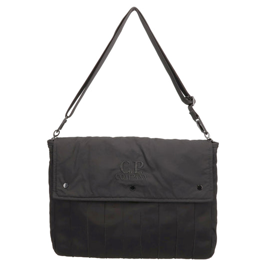 HERRINGBONE LOGO BAG / 999:BLACK