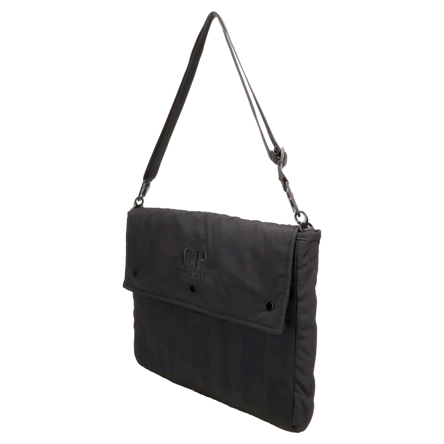 HERRINGBONE LOGO BAG / 999:BLACK