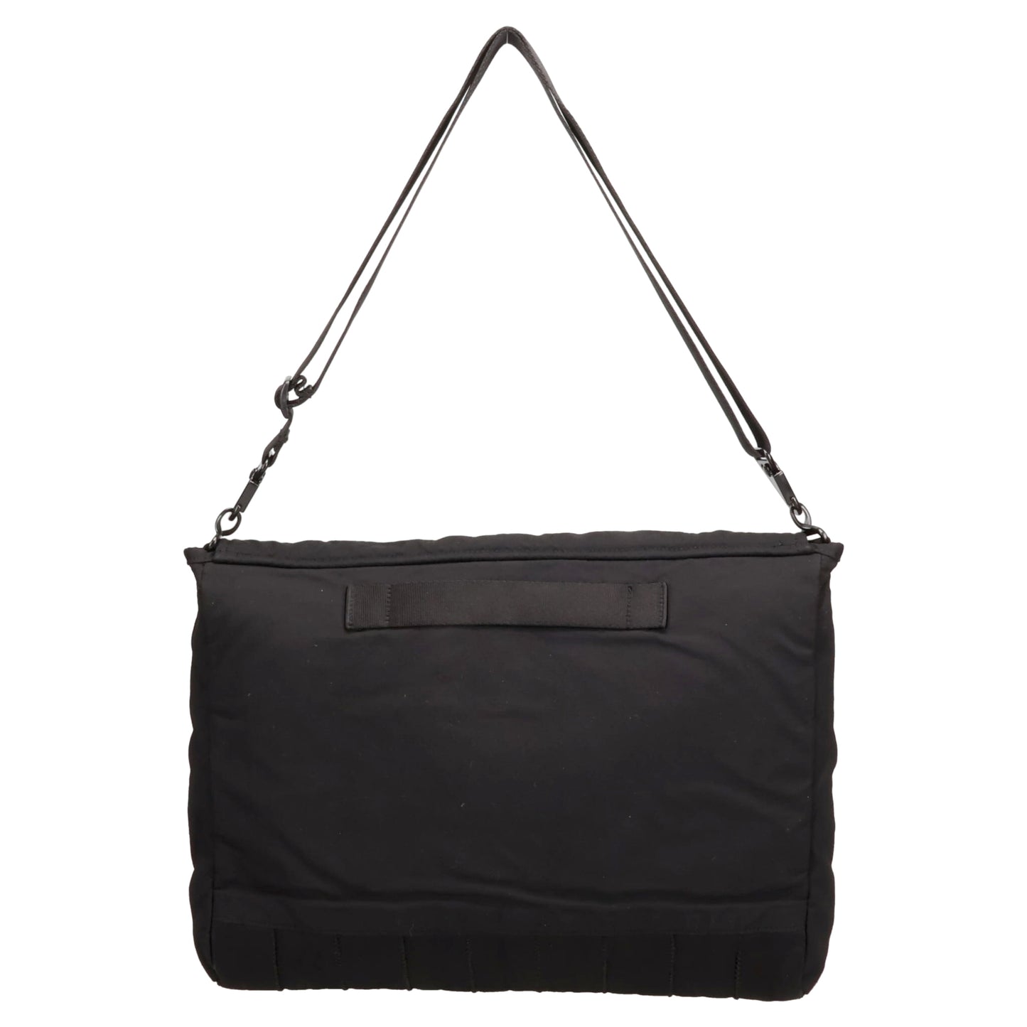 HERRINGBONE LOGO BAG / 999:BLACK