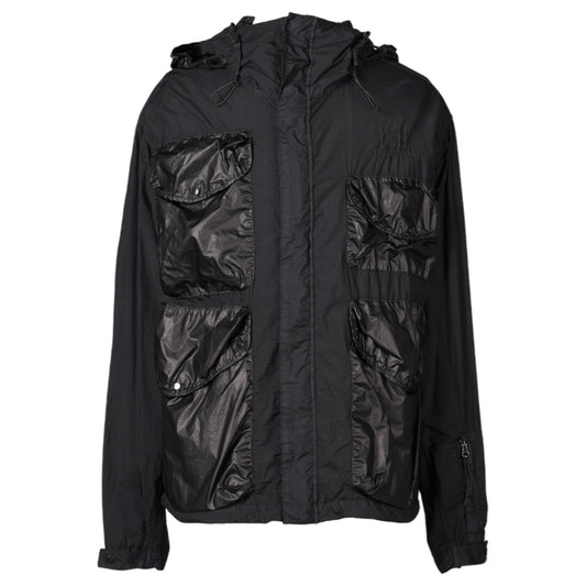 TAYLON L MIXED GOGGLE JACKET / 999:BLACK