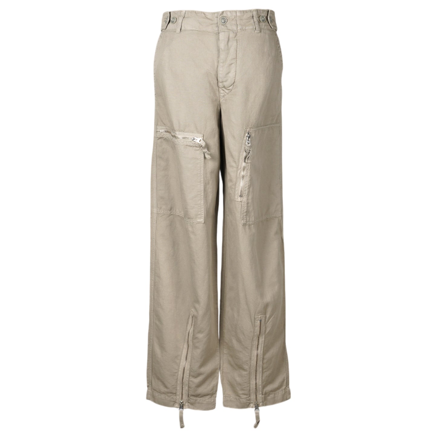 COTTON/LINEN CARGO PANTS / 327:VINTAGE KHAKI