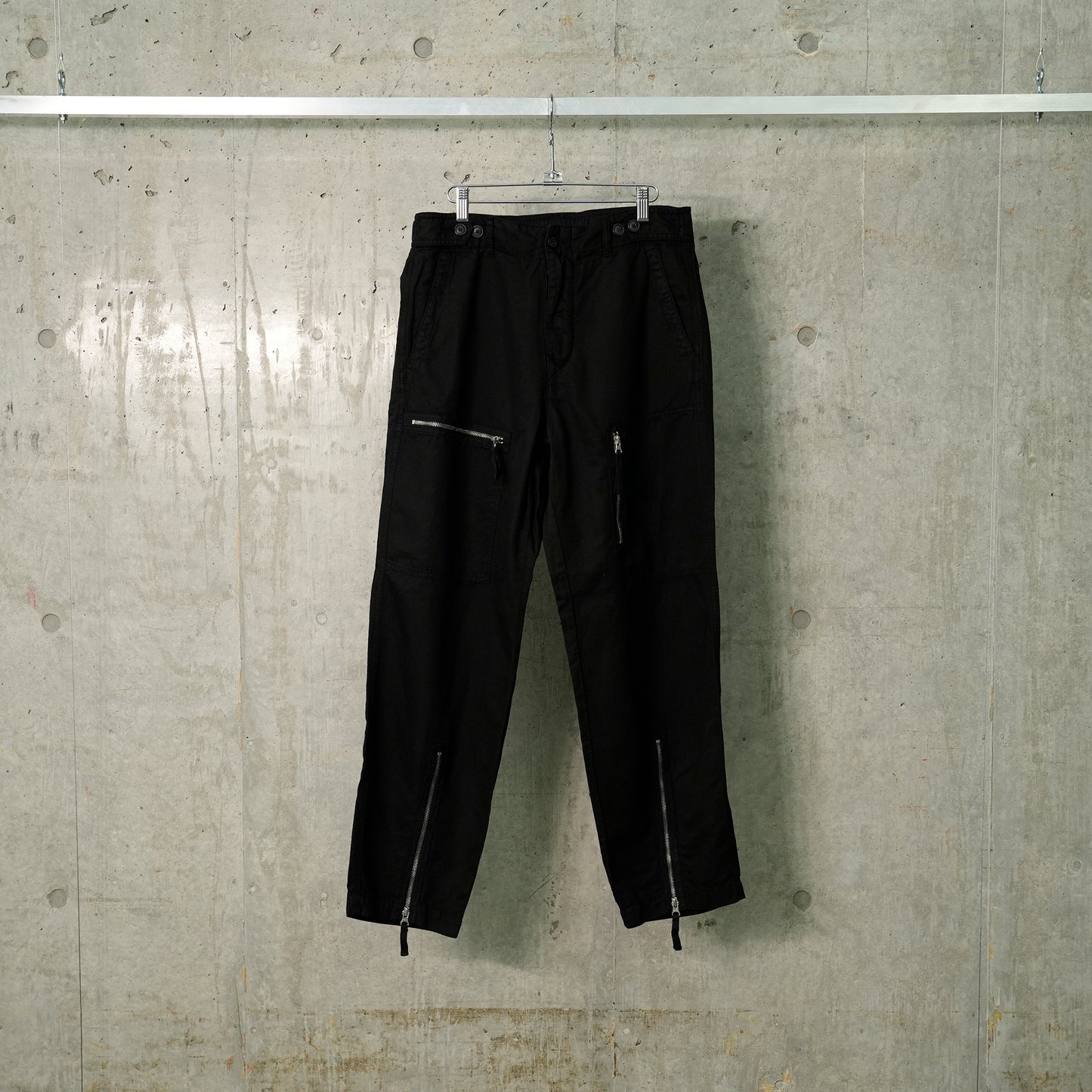 COTTON/LINEN CARGO PANTS / 999:BLACK