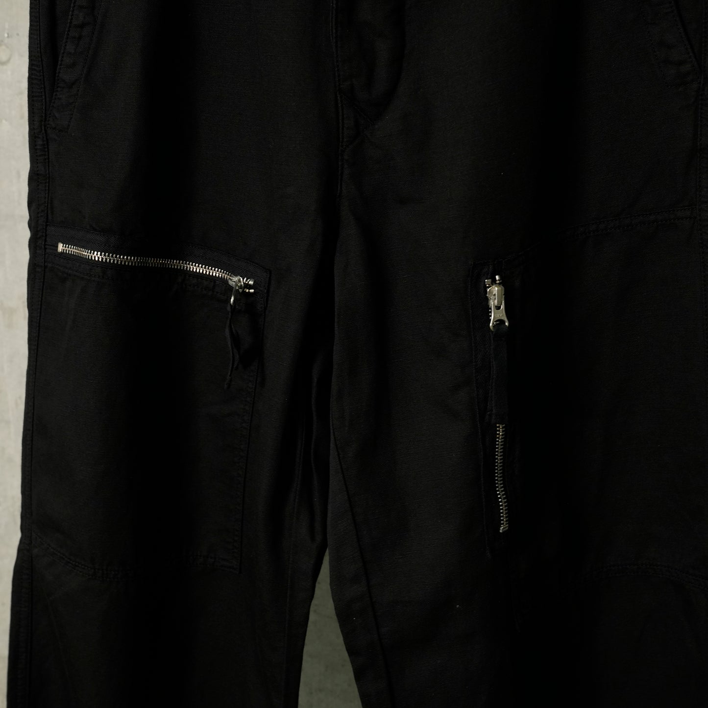 COTTON/LINEN CARGO PANTS / 999:BLACK