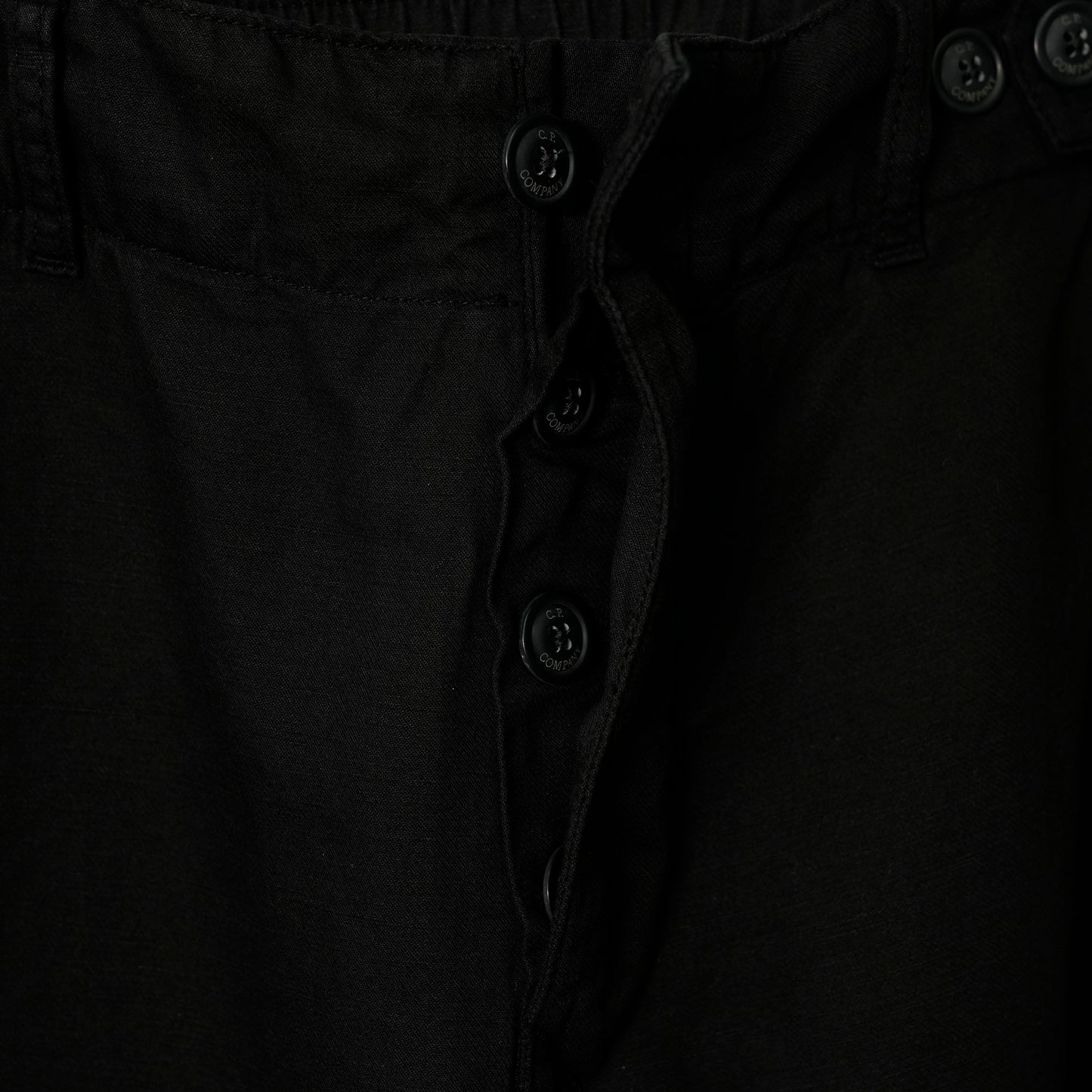 COTTON/LINEN CARGO PANTS / 999:BLACK