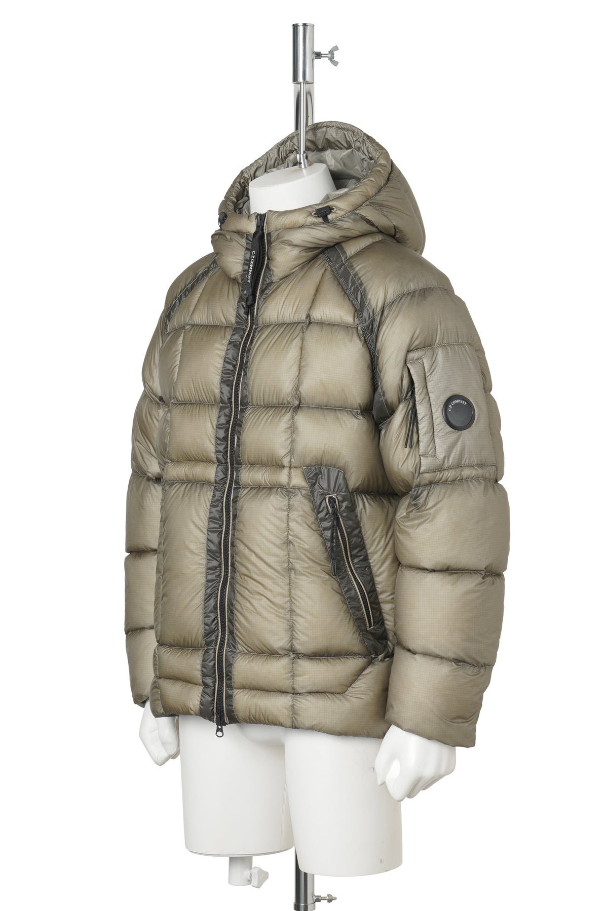 D.D. SHELL HOODED DOWN JACKET / 356:FALLEN ROCK
