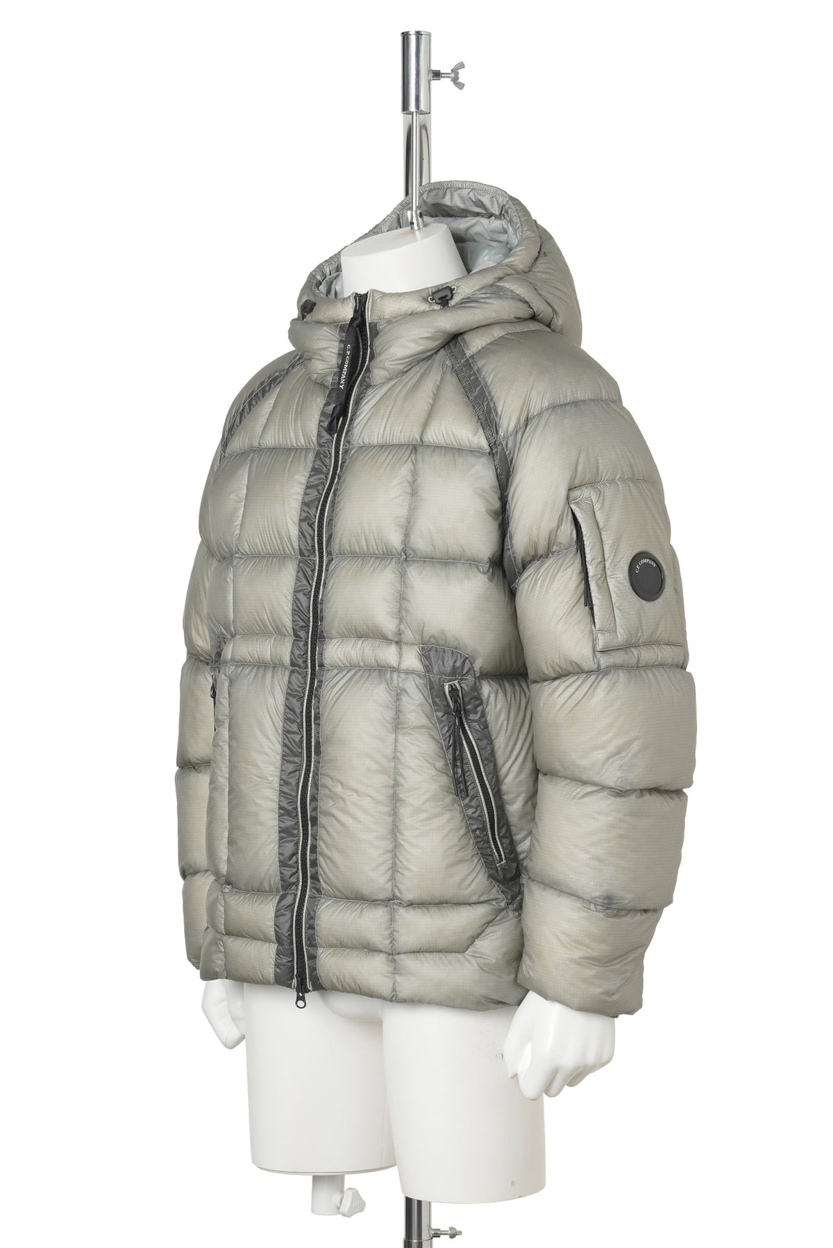 D.D. SHELL HOODED DOWN JACKET / 936:FLINT GREY