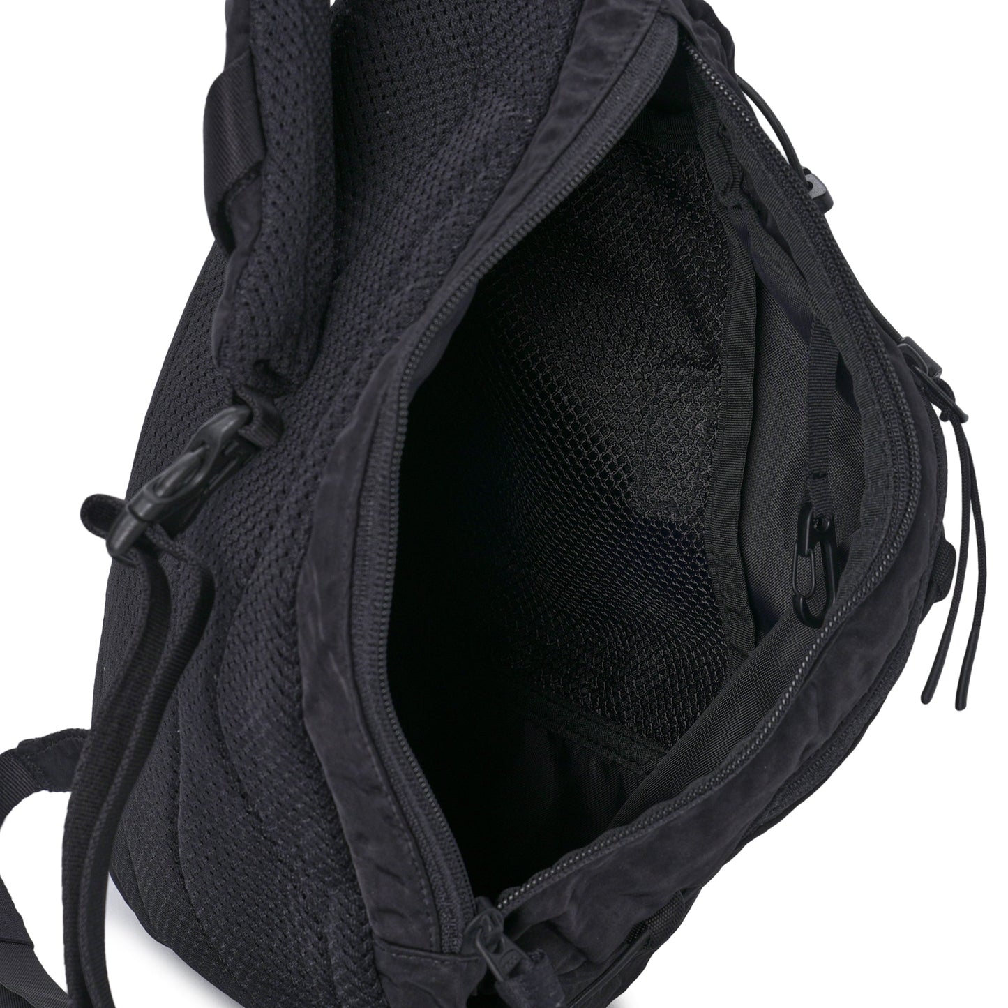 NYLON B CROSSBODY BACKPACK / 999:BLACK
