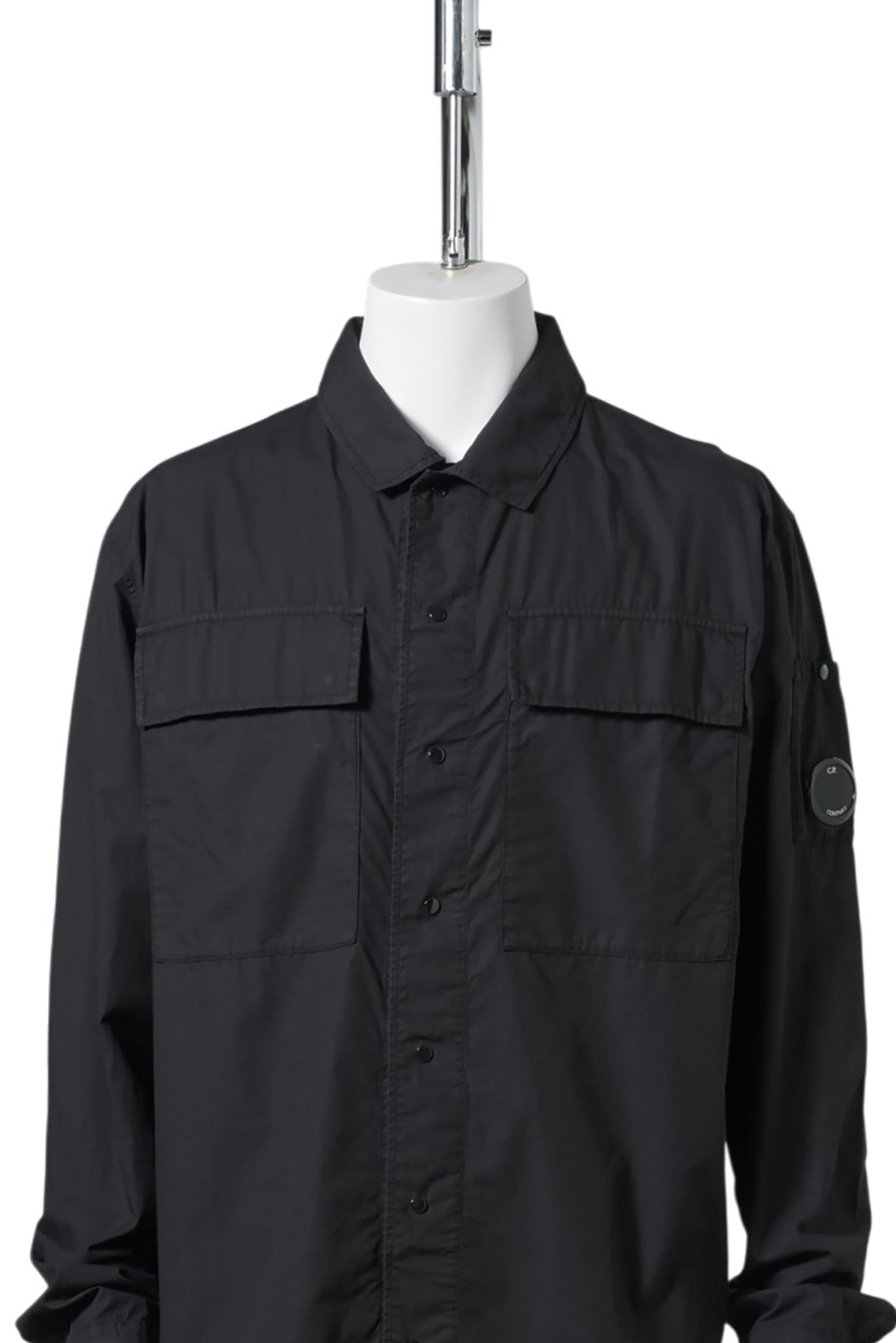 OVERSHIRT IN COTTON RIP-STOP / 999:BLACK