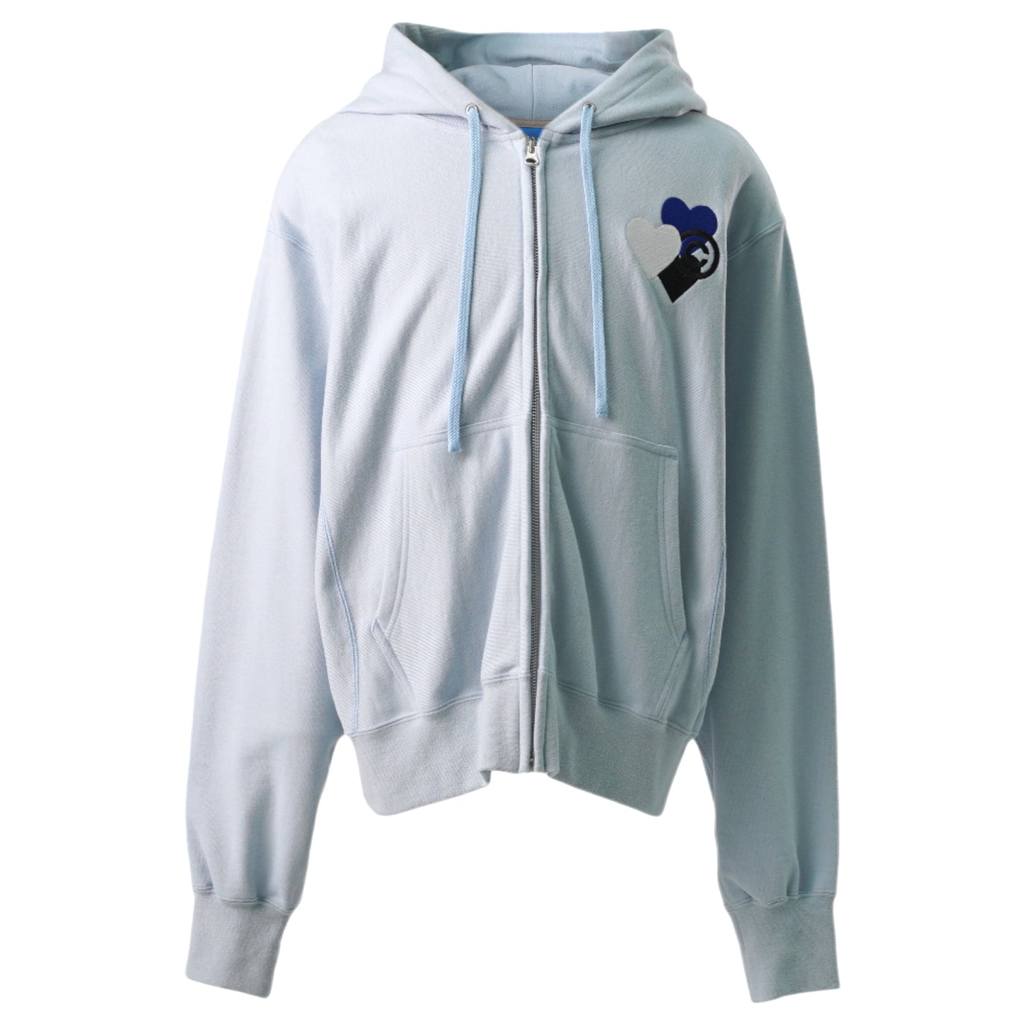 LOVE STITCH HOODIE / SAX