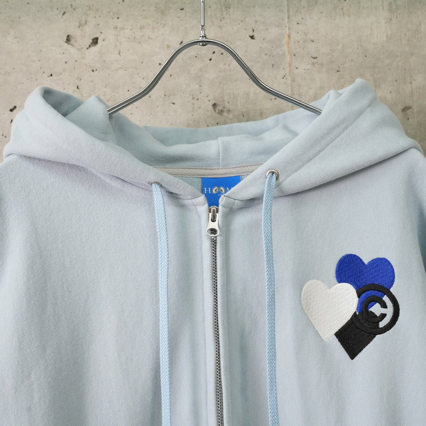 LOVE STITCH HOODIE / SAX