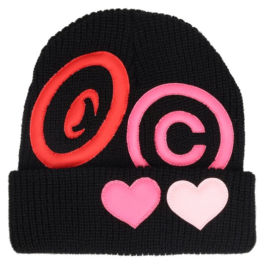 CPD LOVE PATCH BEANIE / BLACK