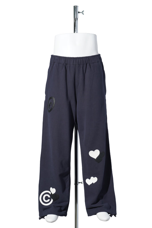 CPD LOVE PATCH SWEAT PANTS / NAVY