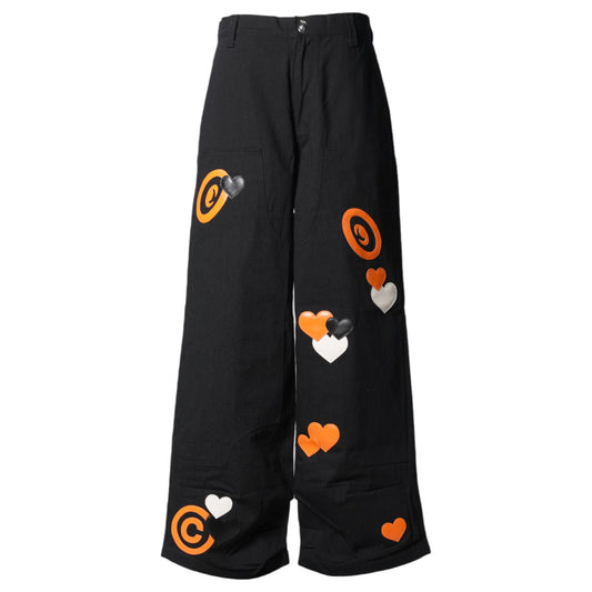 CPD LOVE PATCH PANTS DOUBLE KNEE / BLACK