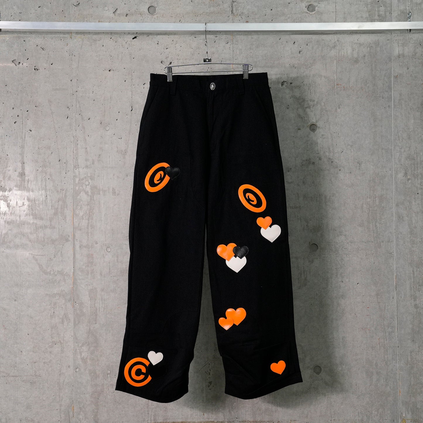 CPD LOVE PATCH PANTS DOUBLE KNEE / BLACK