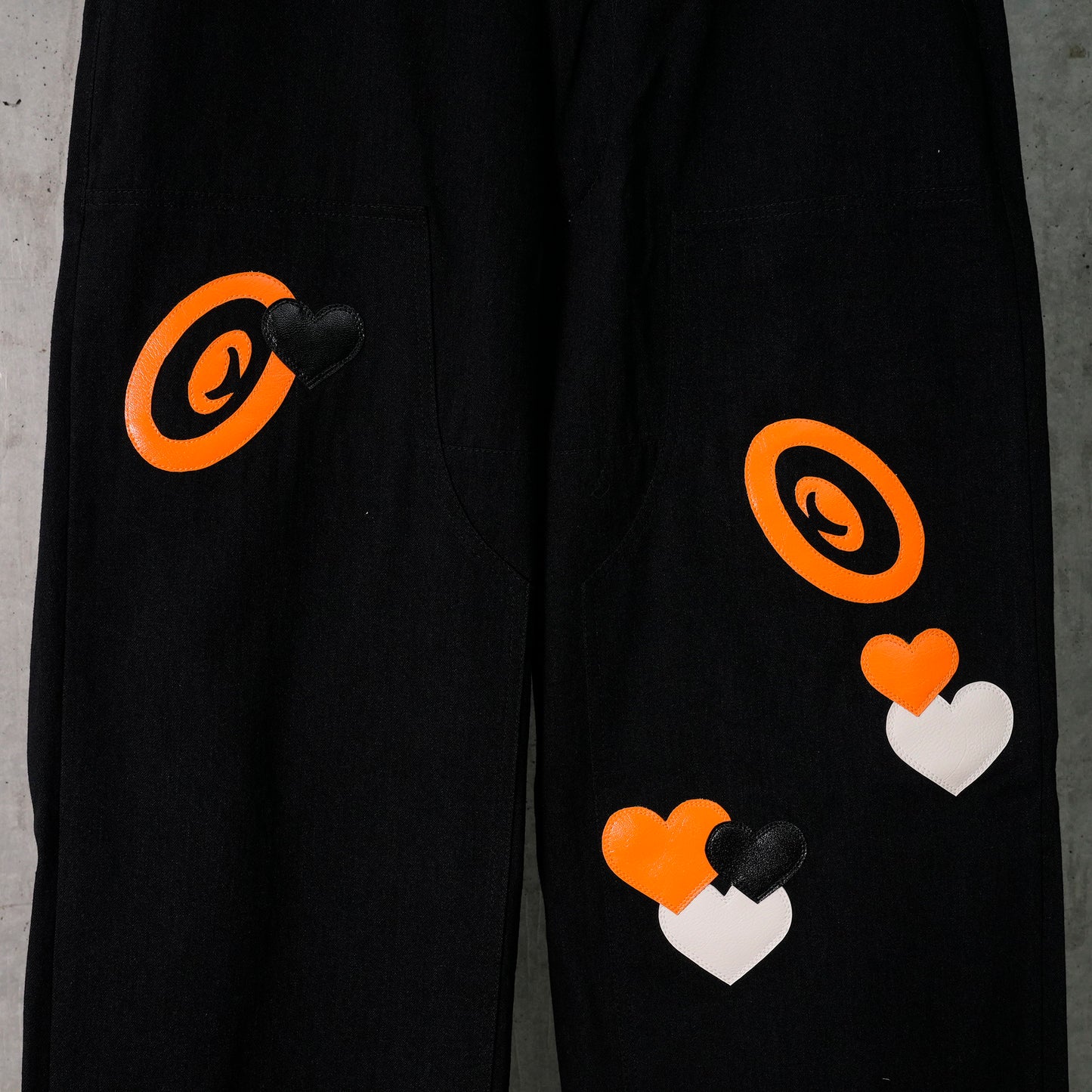 CPD LOVE PATCH PANTS DOUBLE KNEE / BLACK