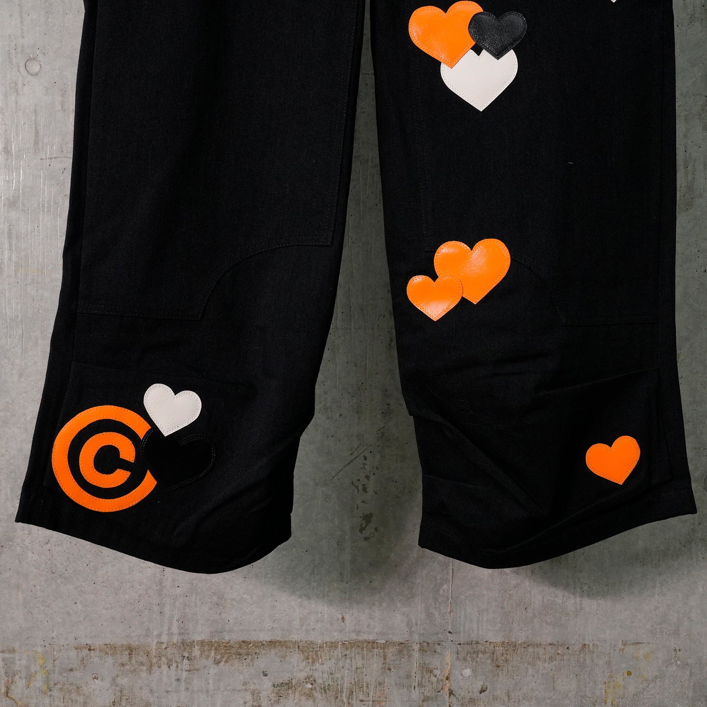 CPD LOVE PATCH PANTS DOUBLE KNEE / BLACK