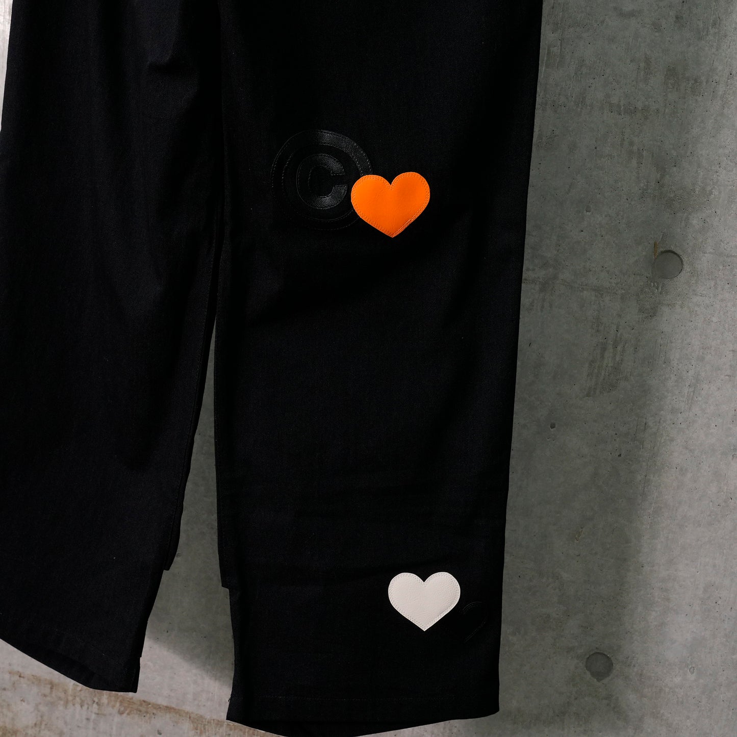 CPD LOVE PATCH PANTS DOUBLE KNEE / BLACK