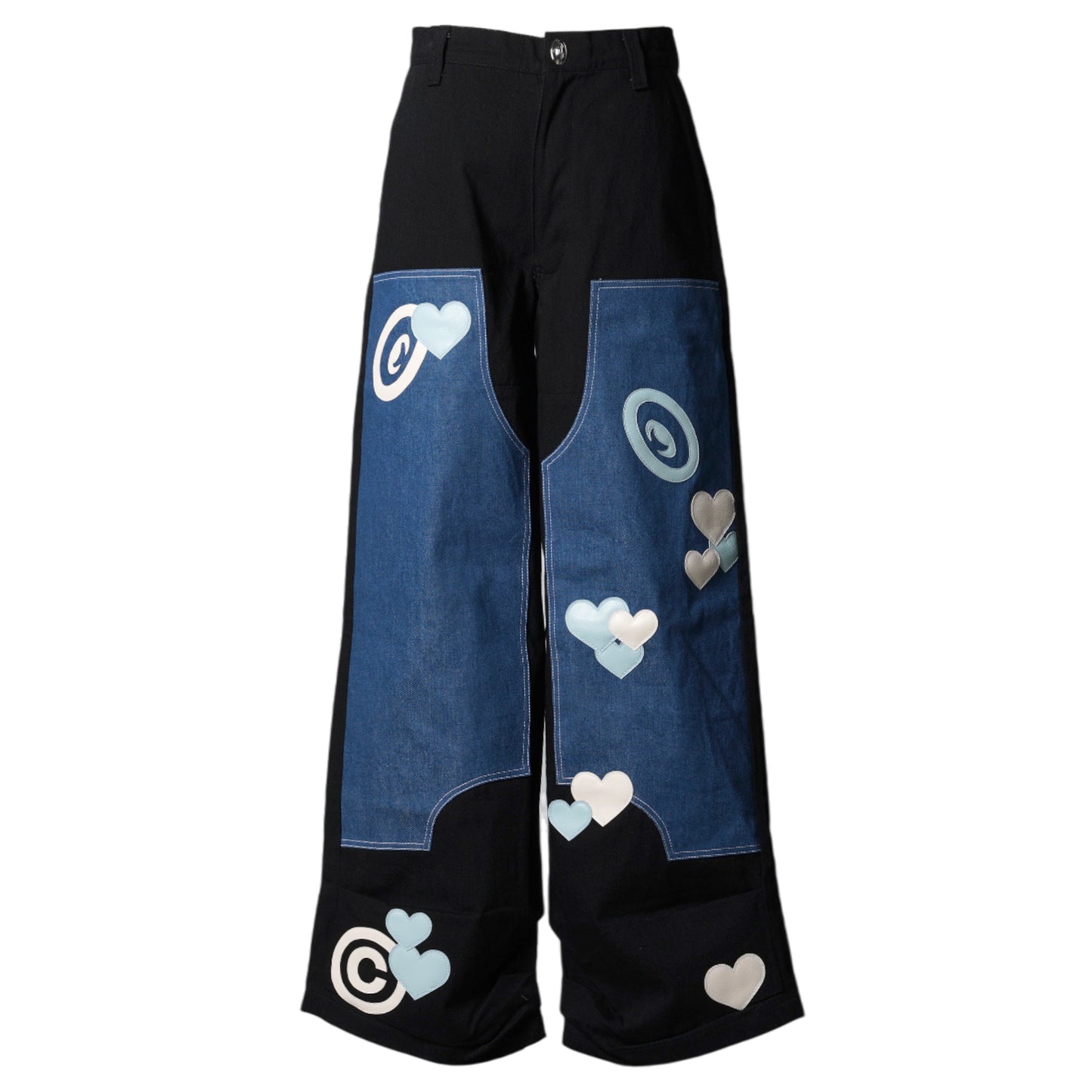 CPD LOVE PATCH PANTS DOUBLE KNEE / BLACK