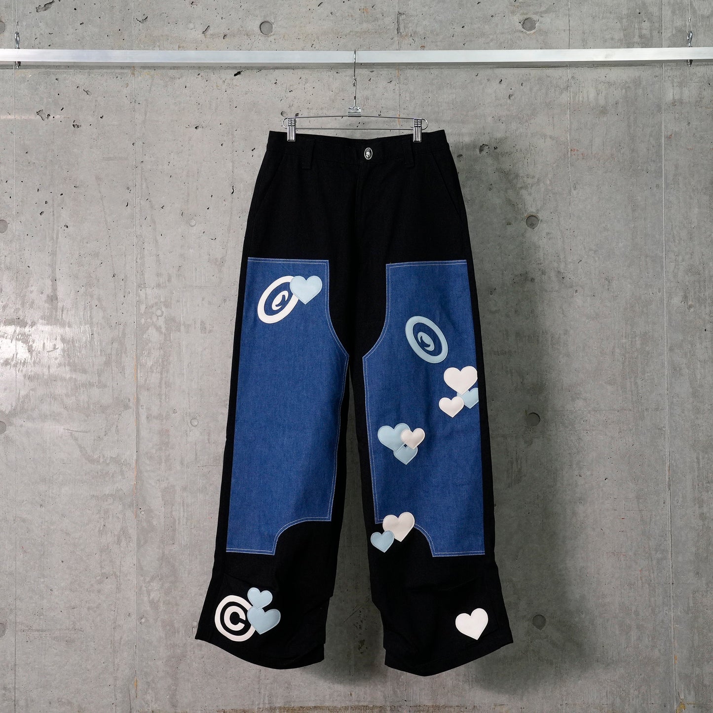 CPD LOVE PATCH PANTS DOUBLE KNEE / BLACK