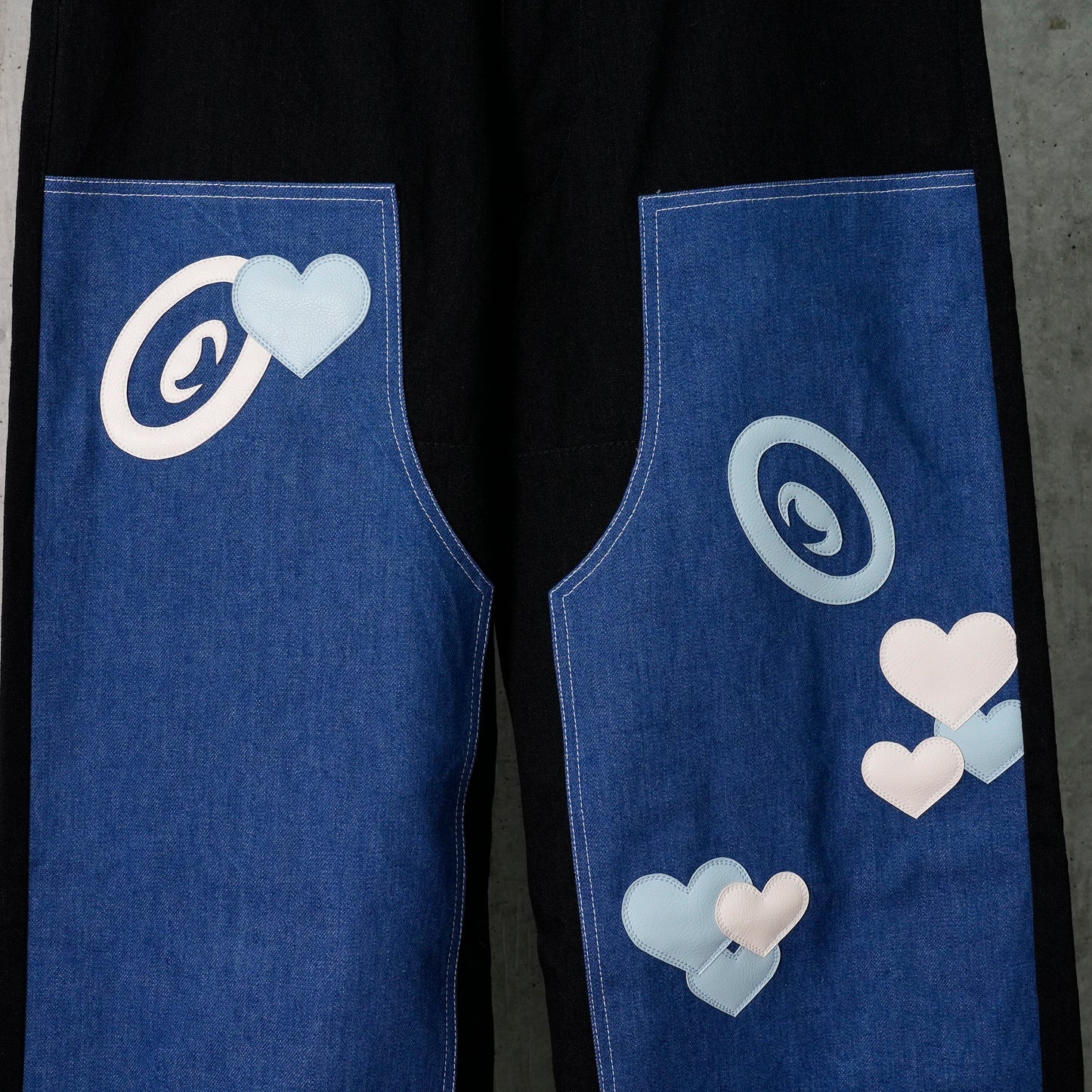 CPD LOVE PATCH PANTS DOUBLE KNEE / BLACK