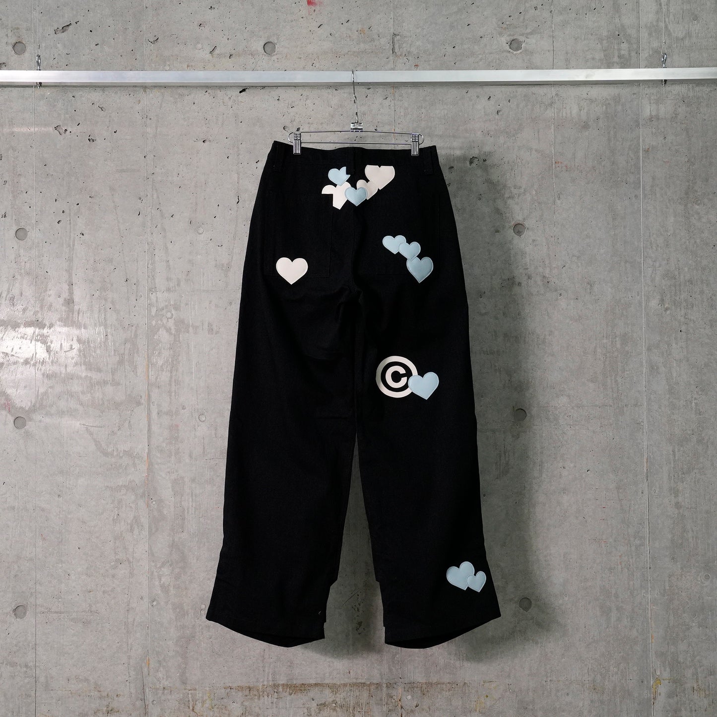 CPD LOVE PATCH PANTS DOUBLE KNEE / BLACK