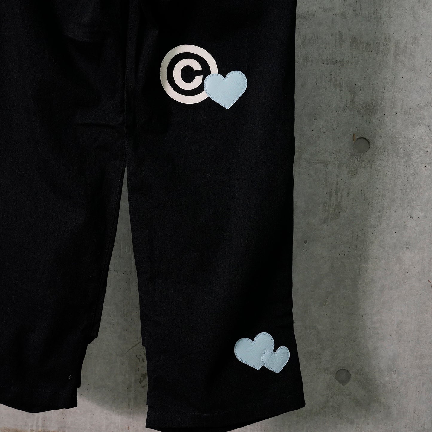 CPD LOVE PATCH PANTS DOUBLE KNEE / BLACK