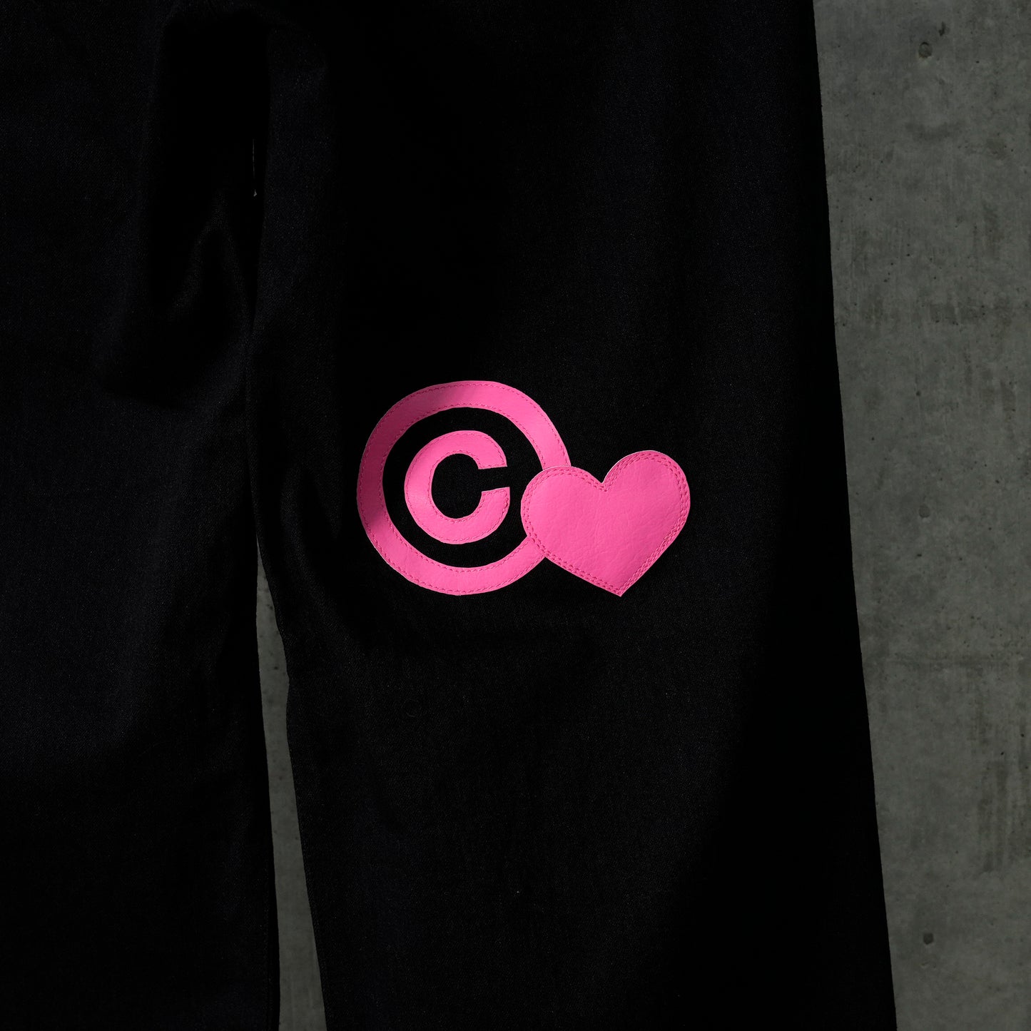 CPD LOVE PATCH PANTS / BLACK