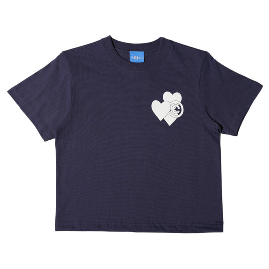 WOMEN'S SHIRT HEART / NAVY