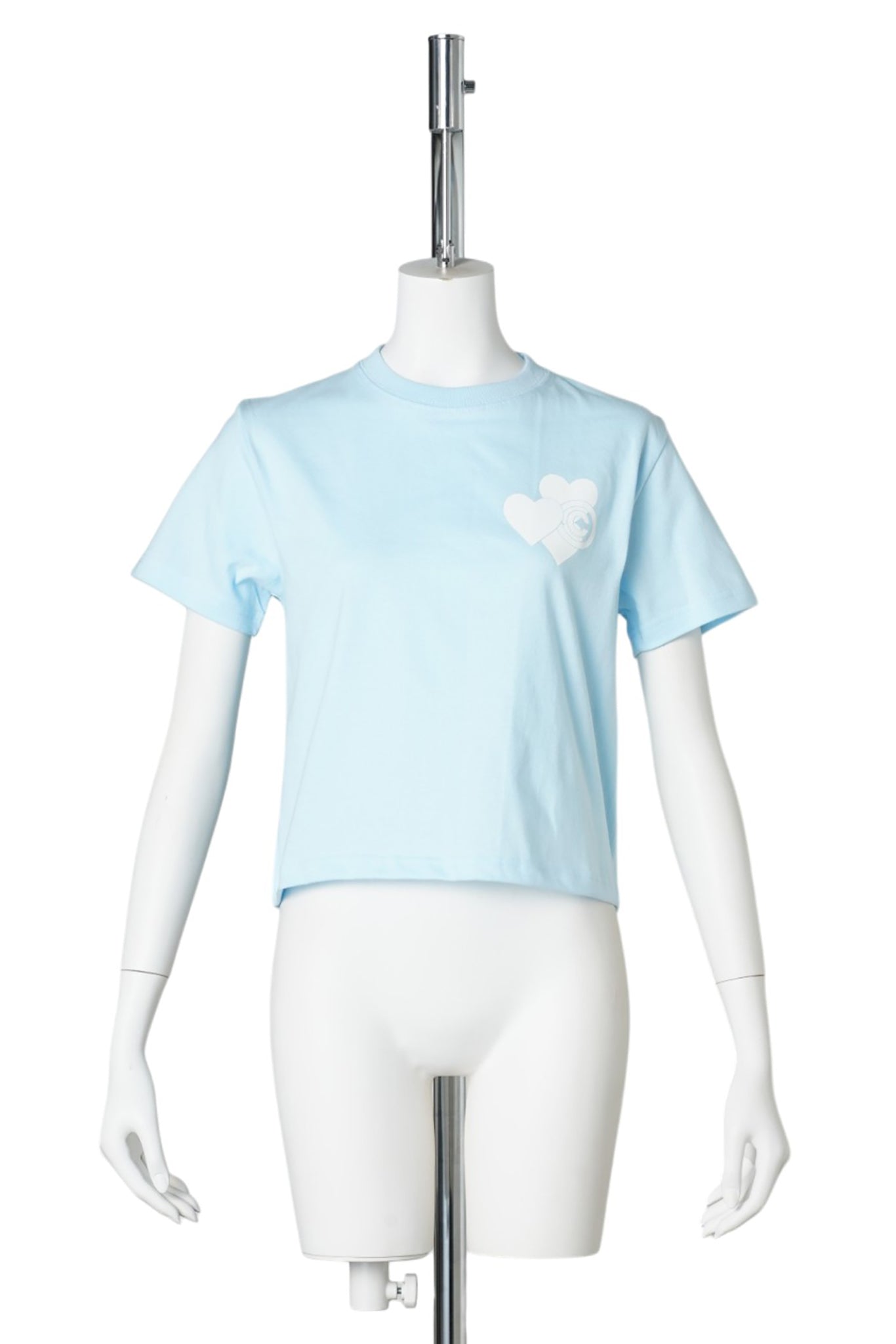 WOMEN'S SHIRT HEART / SKY BLUE