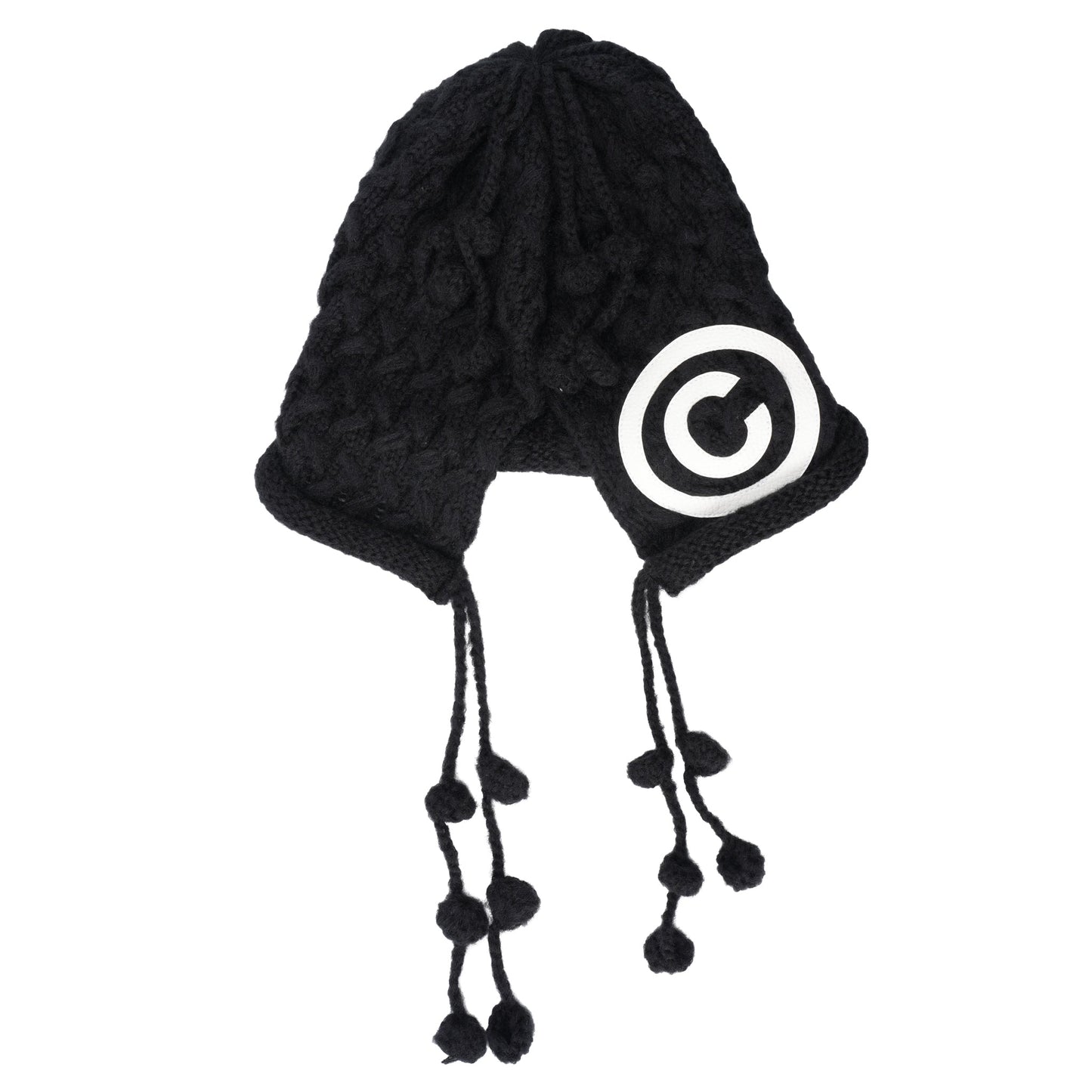 CPD LOVE PATCH BEANIE BONBON / BLACK/YELLOW