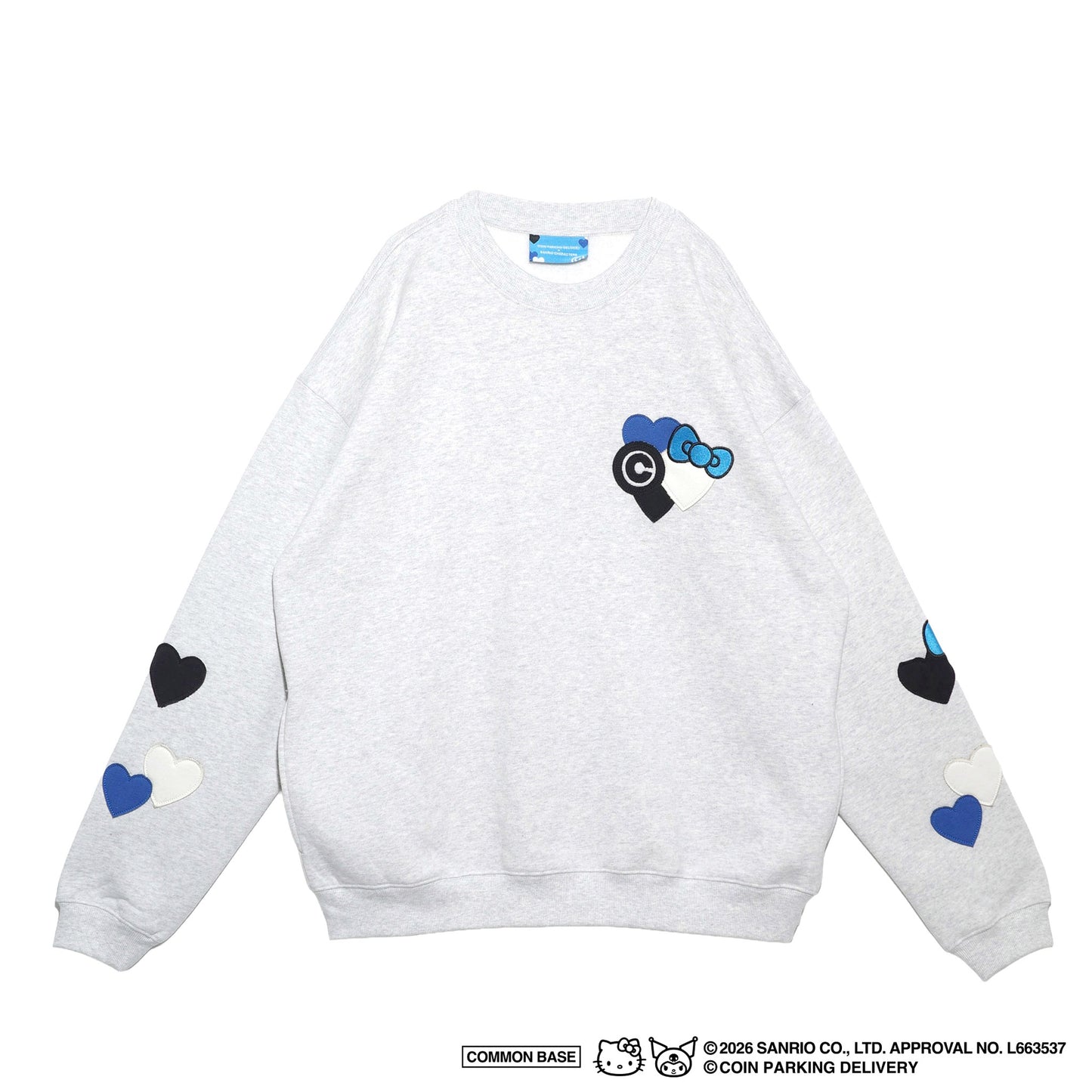 SWEAT SHIRT / LIGHT HEATHER GREY
