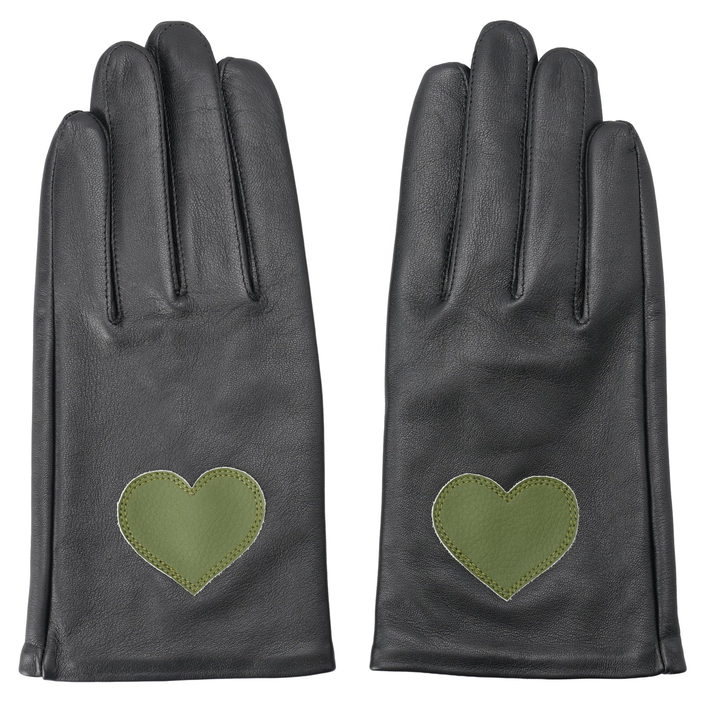 CPD LOVE PATCH LAMBSKIN GLOBE / BLACK/KHAKI