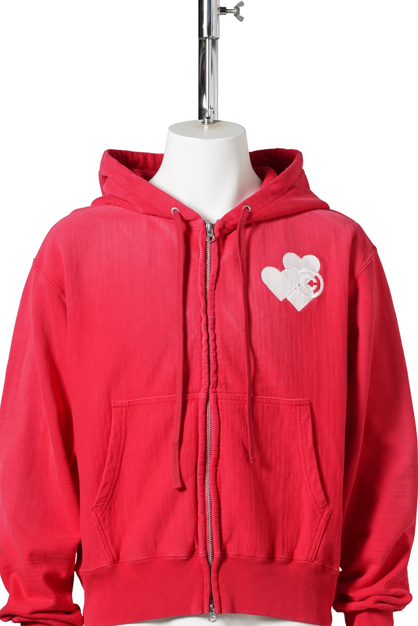 CPD SPRAYING LOVE STITCH HOODIE / RED