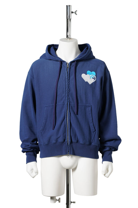 CPD SPRAYING LOVE STITCH HOODIE / BLUE