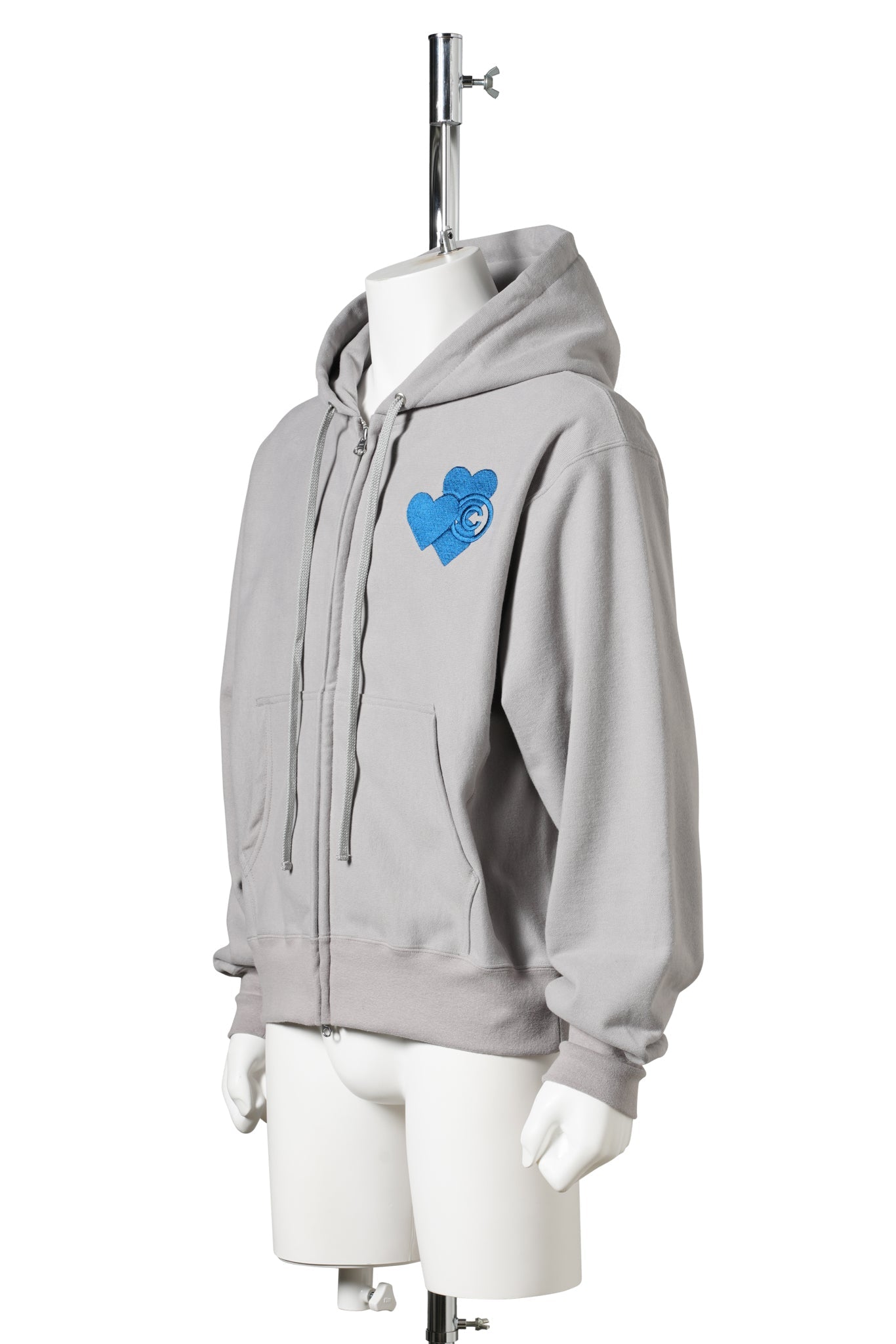 CPD LOVE STITCH HOODIE / GRAY NAVY