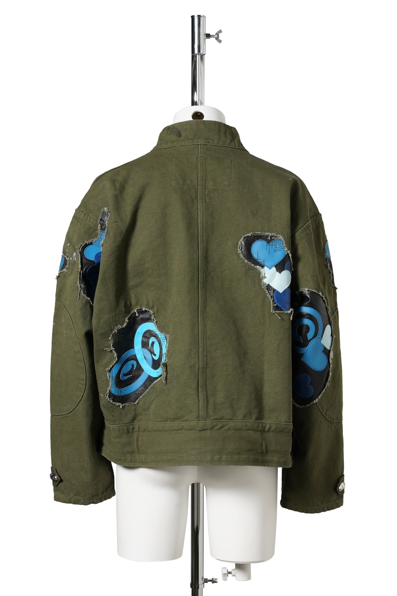 LOVE PATCH MILITARY JACKET / KHAKI