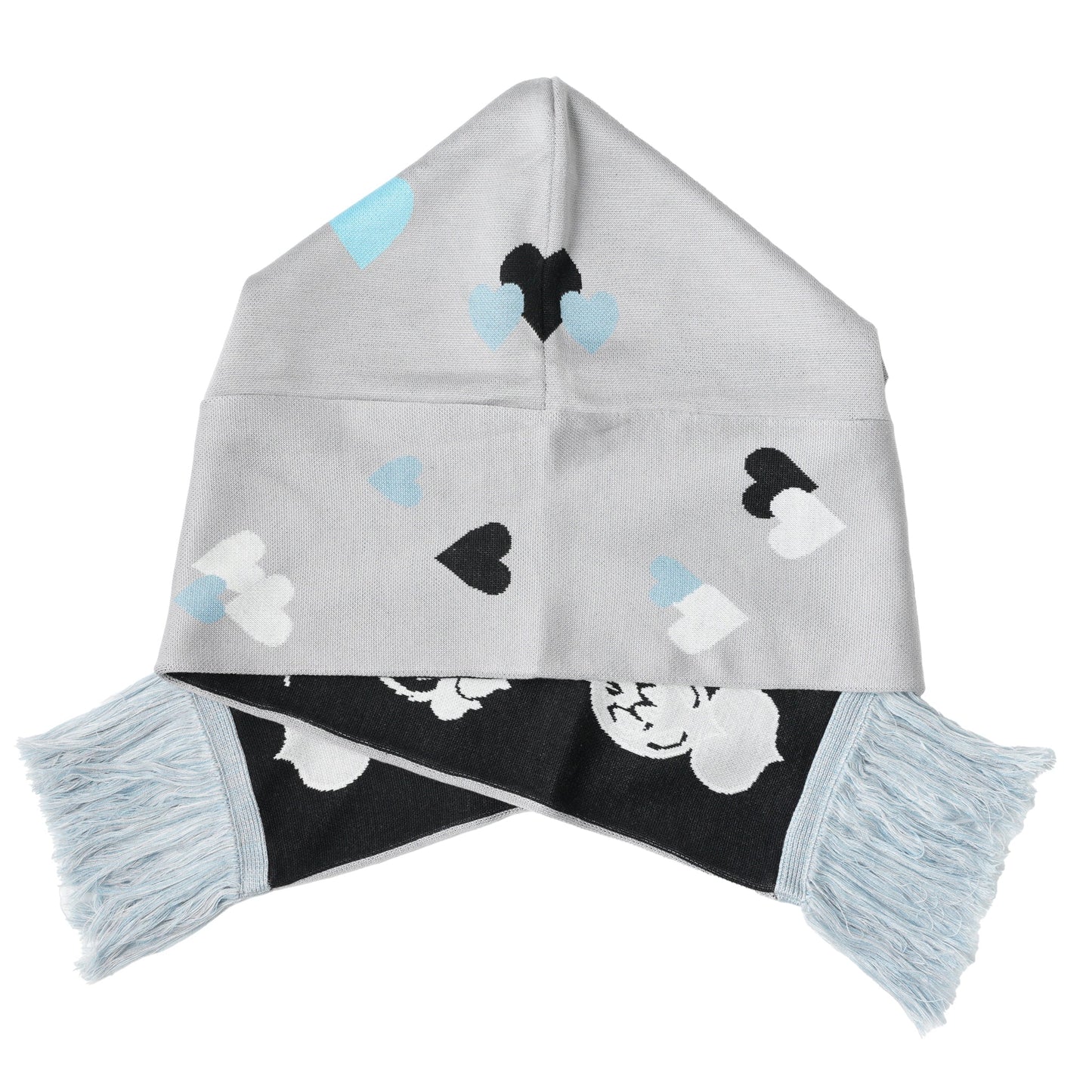 REVERSIBLE HOOD MUFFLER / BLACK