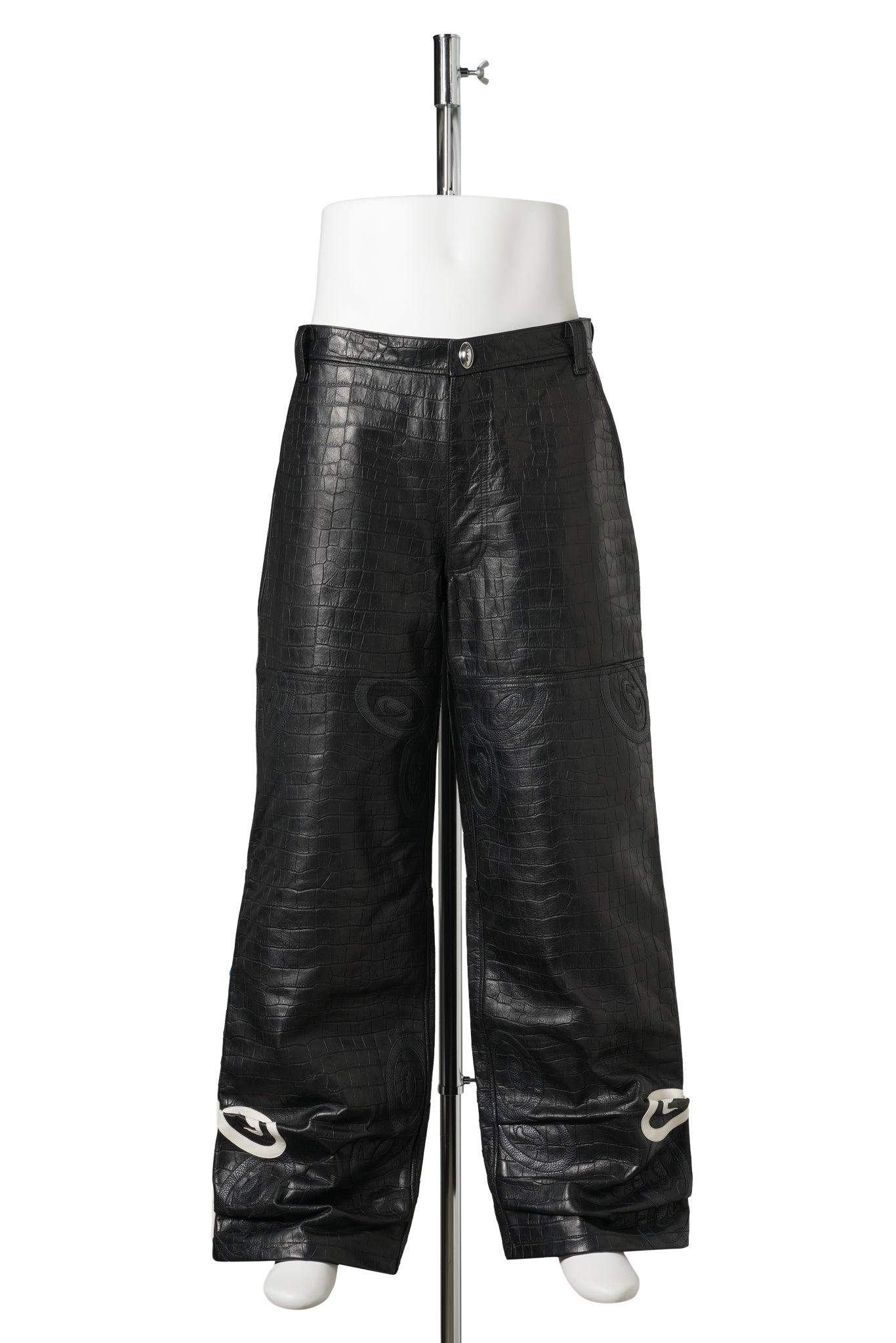 CPD PATCH LEATHER PANTS / BLACK