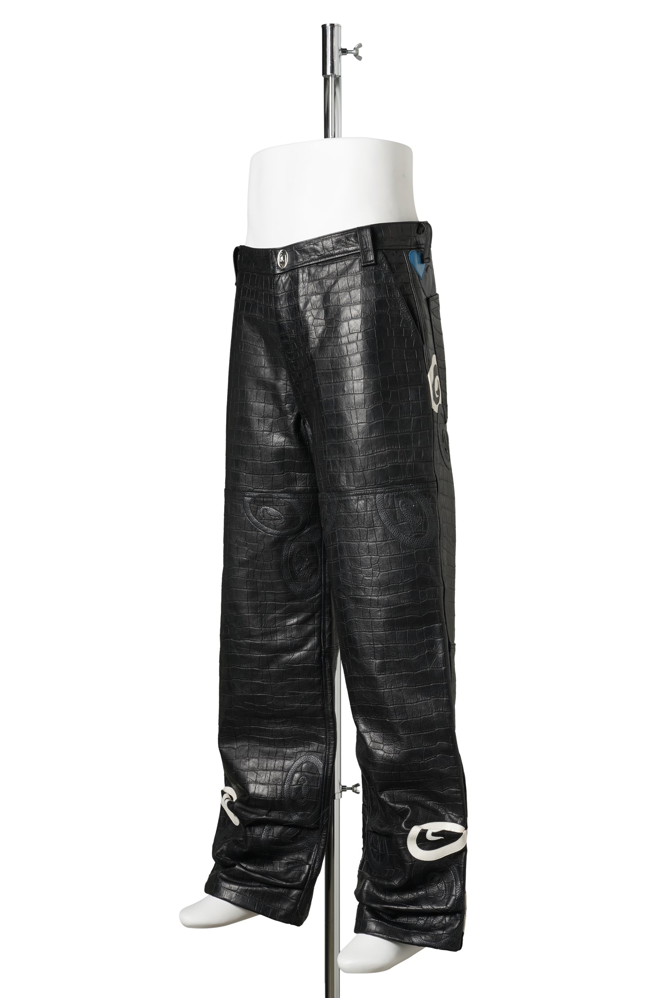 CPD PATCH LEATHER PANTS / BLACK