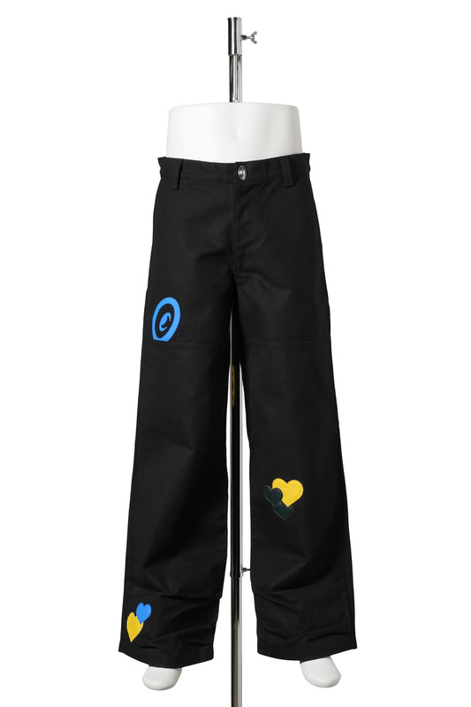 CPD LOVE PATCH DUCK PANTS / BLACK